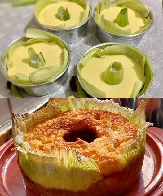 Bolo de Milho na Palha