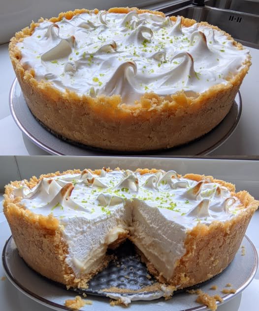 Torta de Limão Cremosa com Merengue