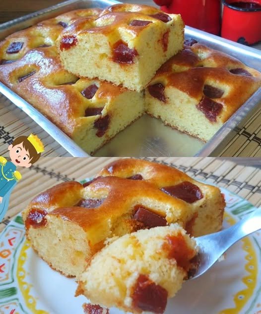 Bolo de Goiabada Simples e Delicioso