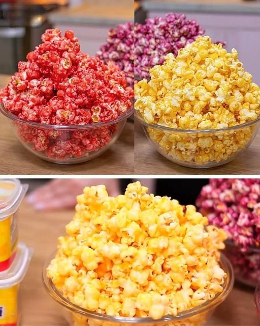 Pipoca Doce Colorida