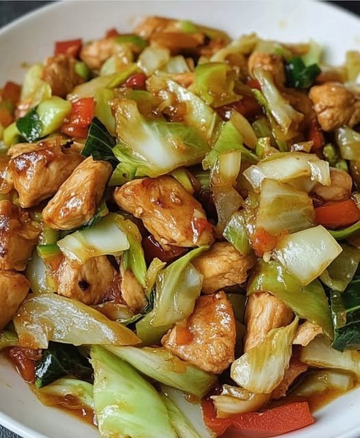 Frango com Repolho à Moda Chinesa