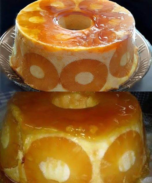 Pudim de Abacaxi Invertido