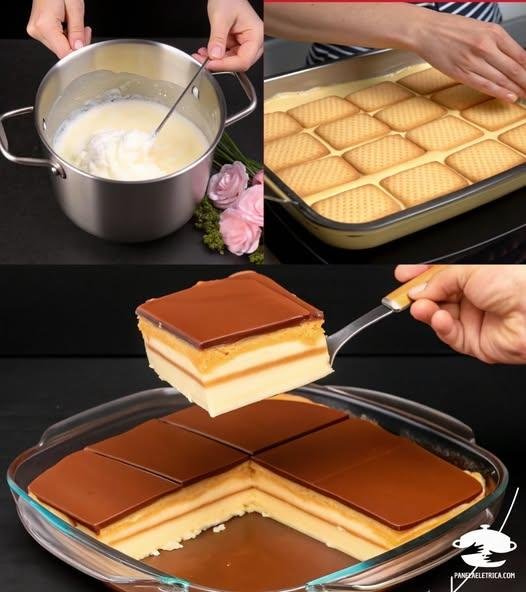 Pavê de Creme e Chocolate