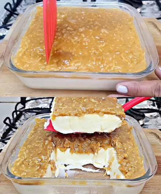 Sobremesa de Creme com Cobertura Caramelada