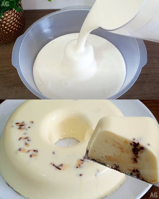 Pudim de Leite Ninho com Bolacha