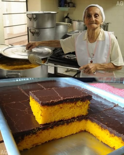 Bolo de Cenoura com Cobertura de Chocolate