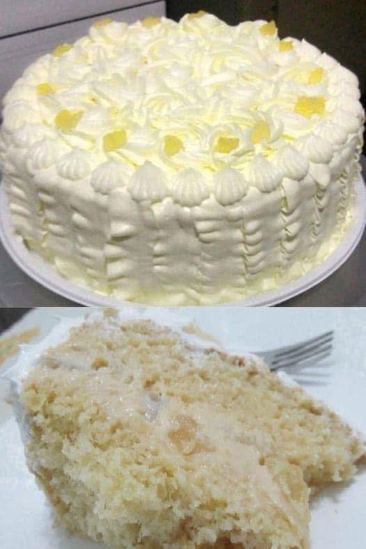 Bolo Trufado de Abacaxi