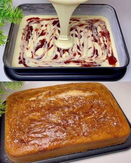 Bolo Mesclado com Geleia