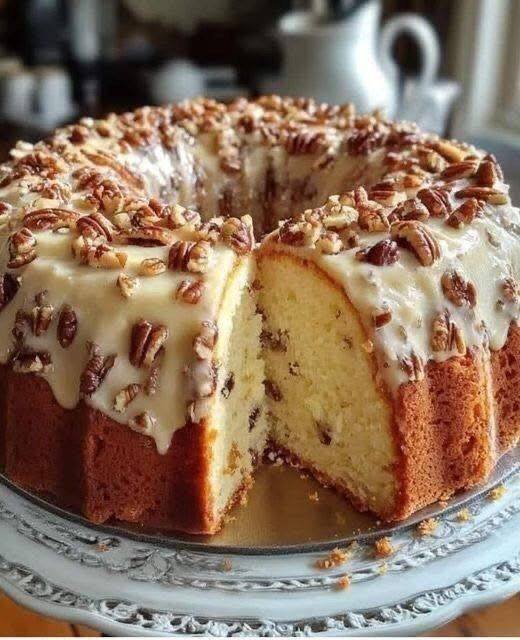 Bolo de Manteiga e Nozes