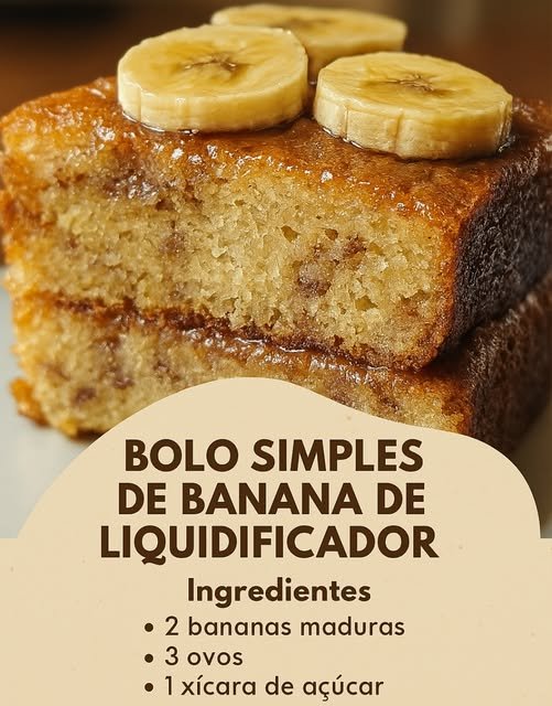 Bolo Simples de Banana