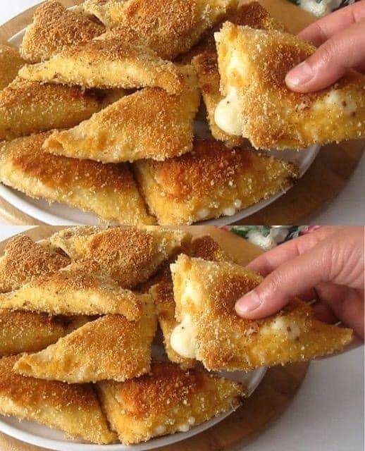 Pão de Forma Recheado e Empanado