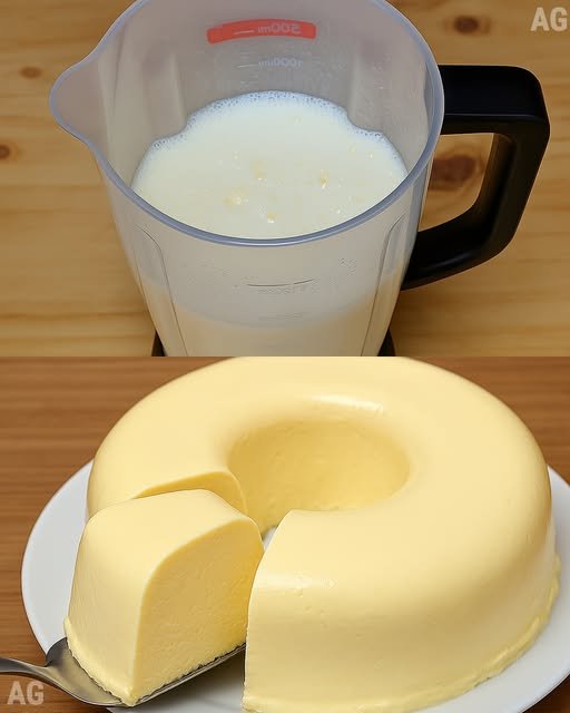 Pudim Cremoso de Gelatina de Abacaxi