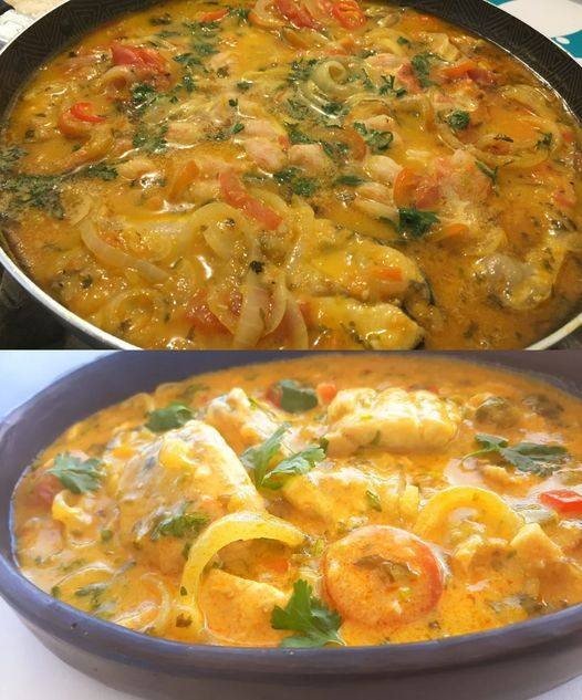 Moqueca de Peixe com Camarão