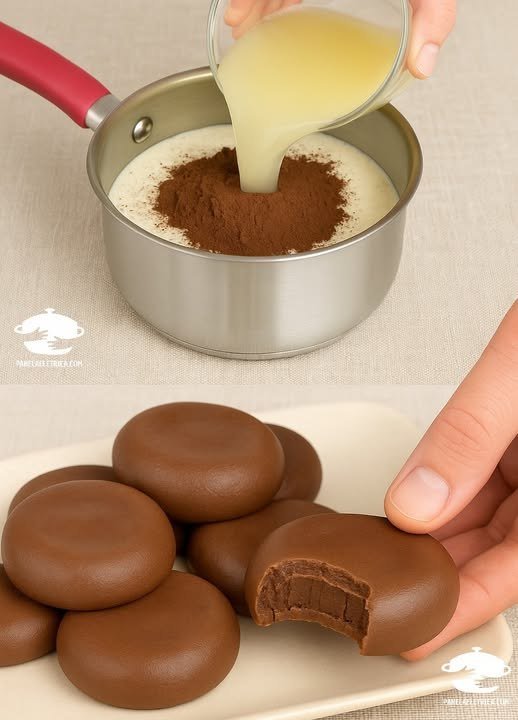 Biscoitinhos Cremosos de Chocolate