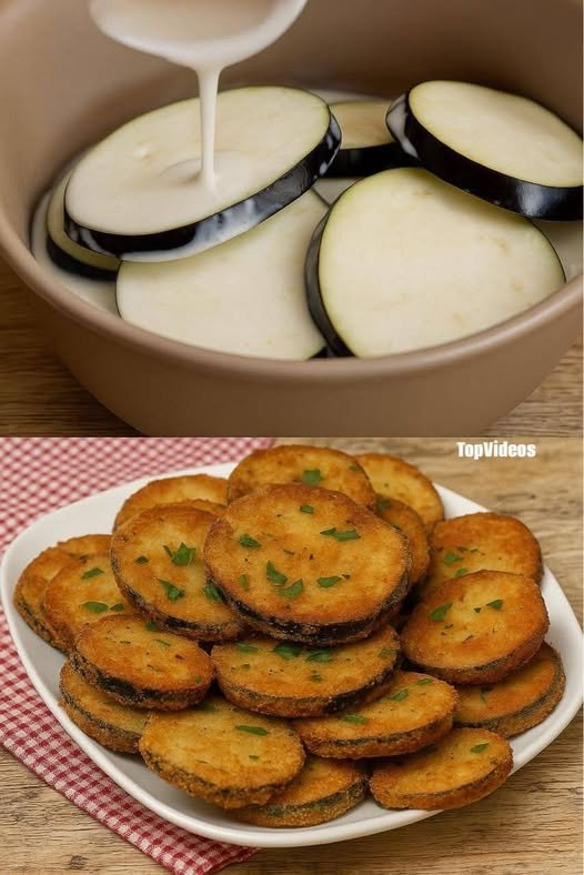 O segredo da berinjela à milanesa é esse