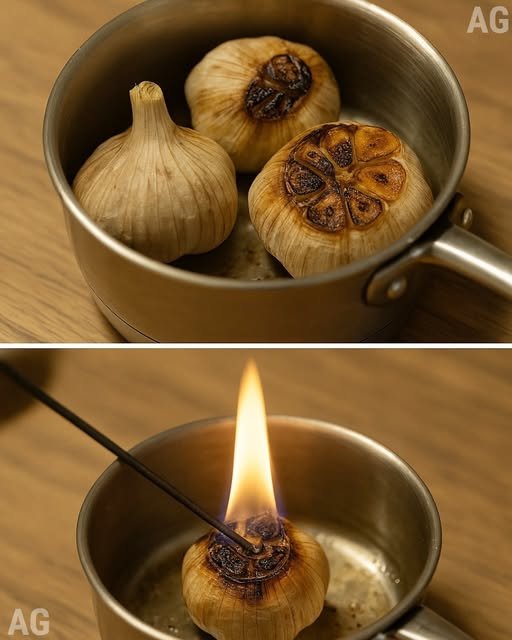 Alho Queimado em Casa