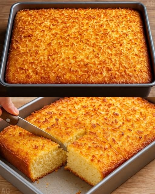 Bolo de Aipim com Coco no Liquidificador