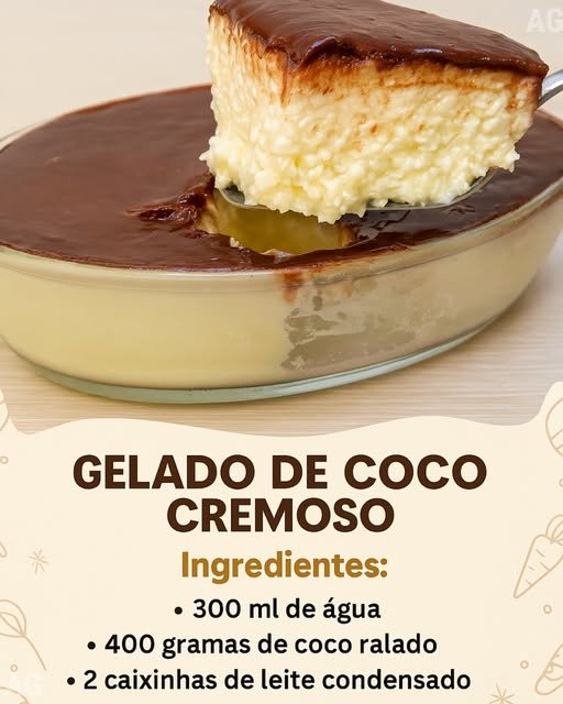 Gelado de Coco Cremoso