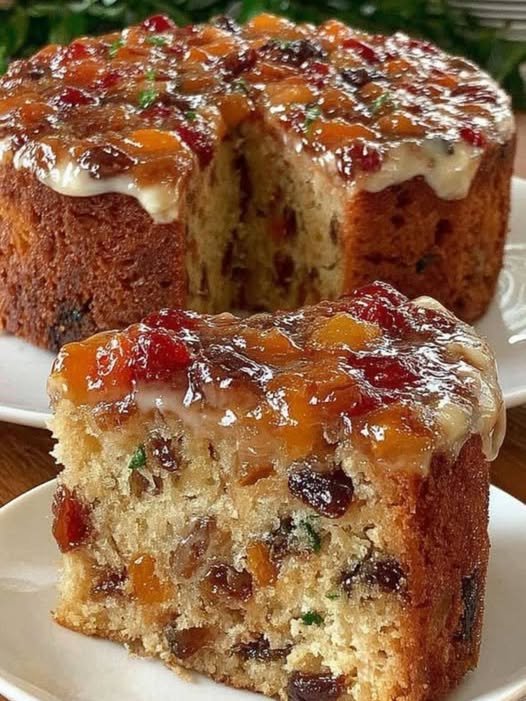 Bolo de Frutas Natalino