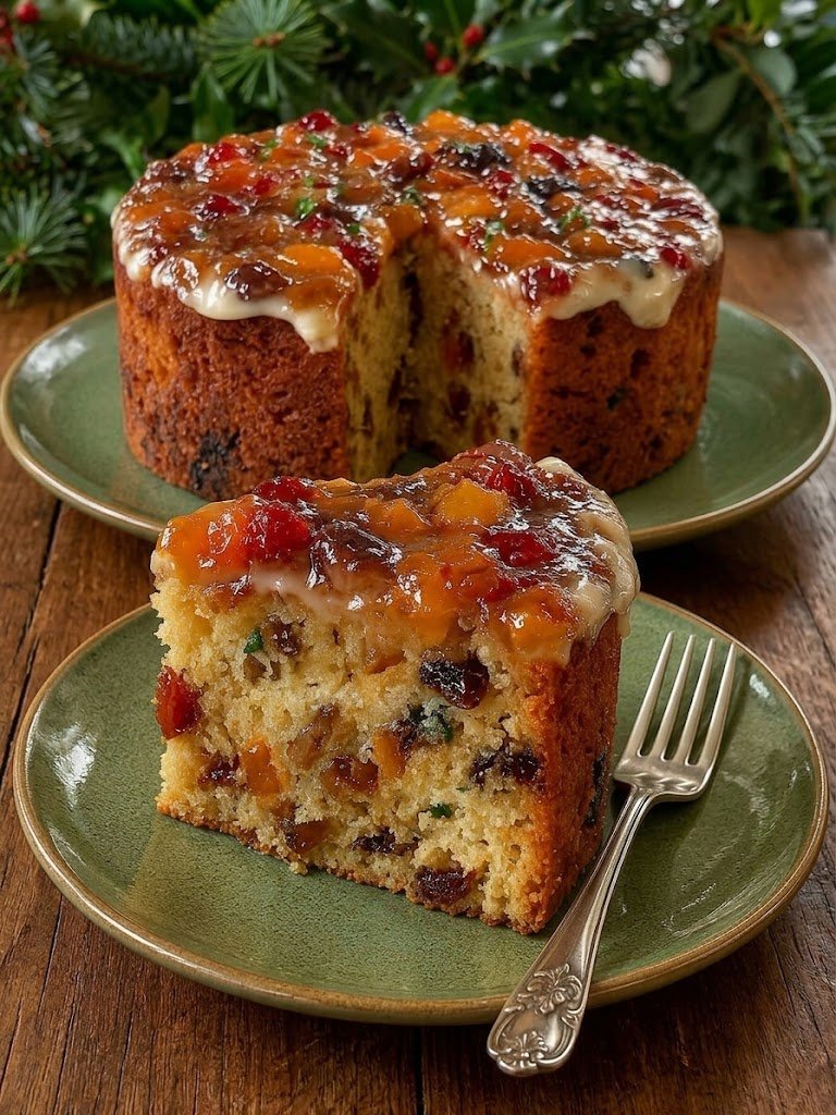 Bolo de Frutas Natalino