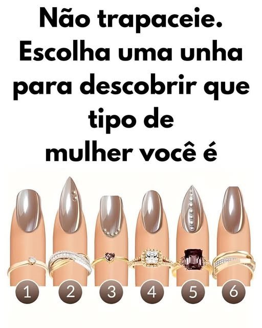 Escolha uma Unha e Descubra Seu Estilo de Mulher