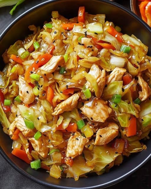 Repolho Salteado com Frango