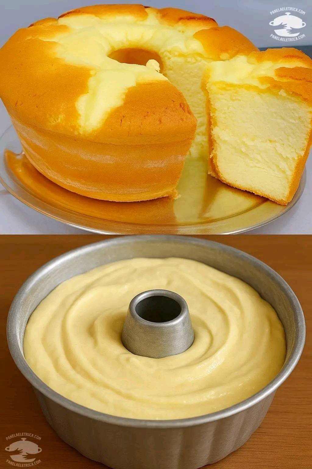 Bolo de 3 Ingredientes Simples