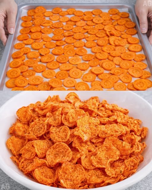 Chips de Cenoura Crocantes