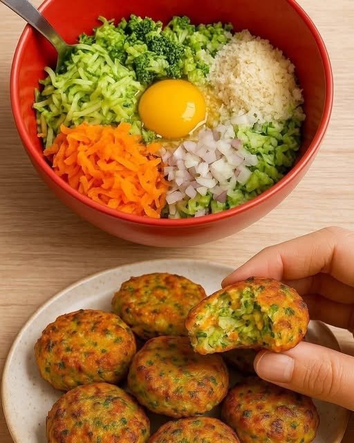 Bolinho de Legumes na Frigideira