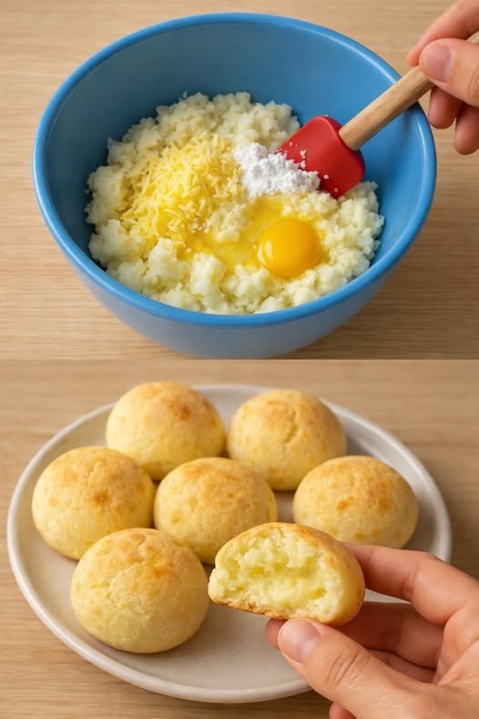 Pãezinhos de Mandioca com Queijo