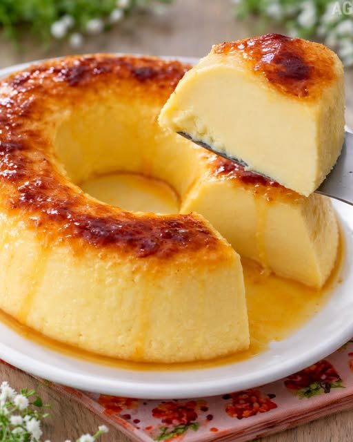 Pudim Brulee Cremoso