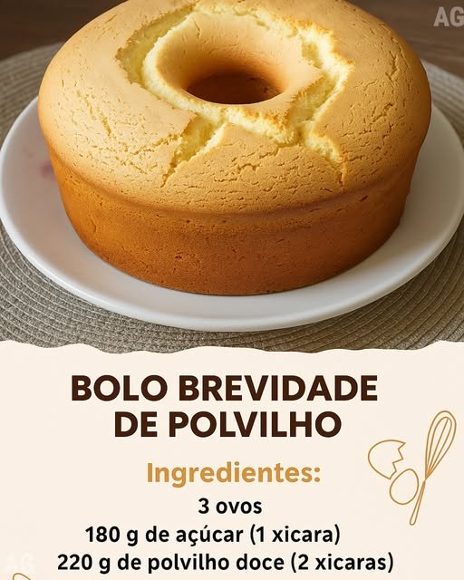 Bolo Brevidade de Polvilho