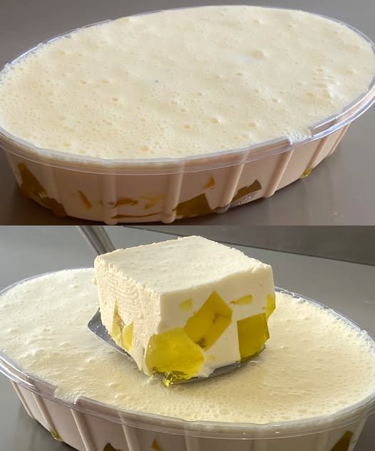 Sobremesa Cremosa de Gelatina com Creme