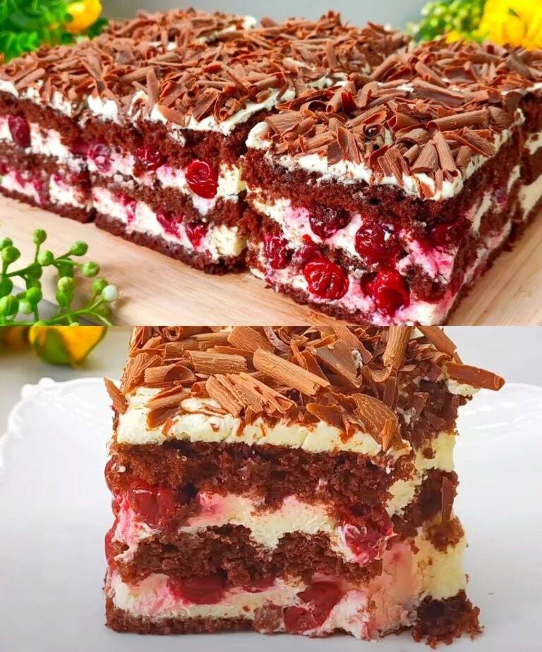 Bolo Gelado de Chocolate com Cereja Cremoso