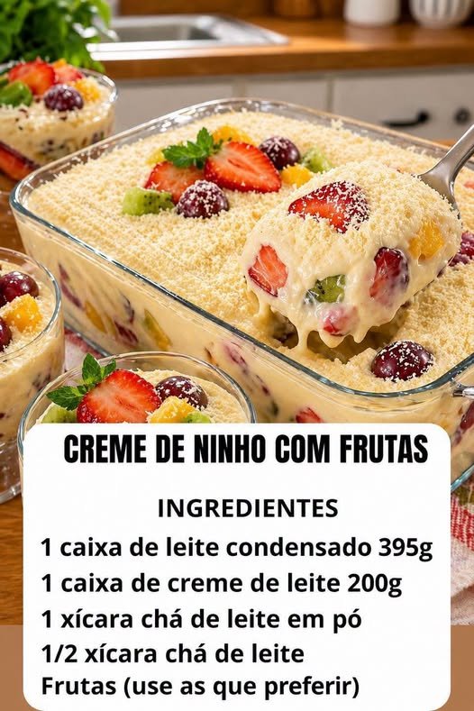 Creme de Ninho com Frutas
