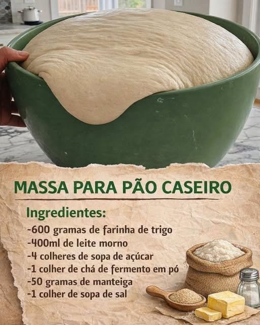 Massa para Pão Caseiro Perfeito