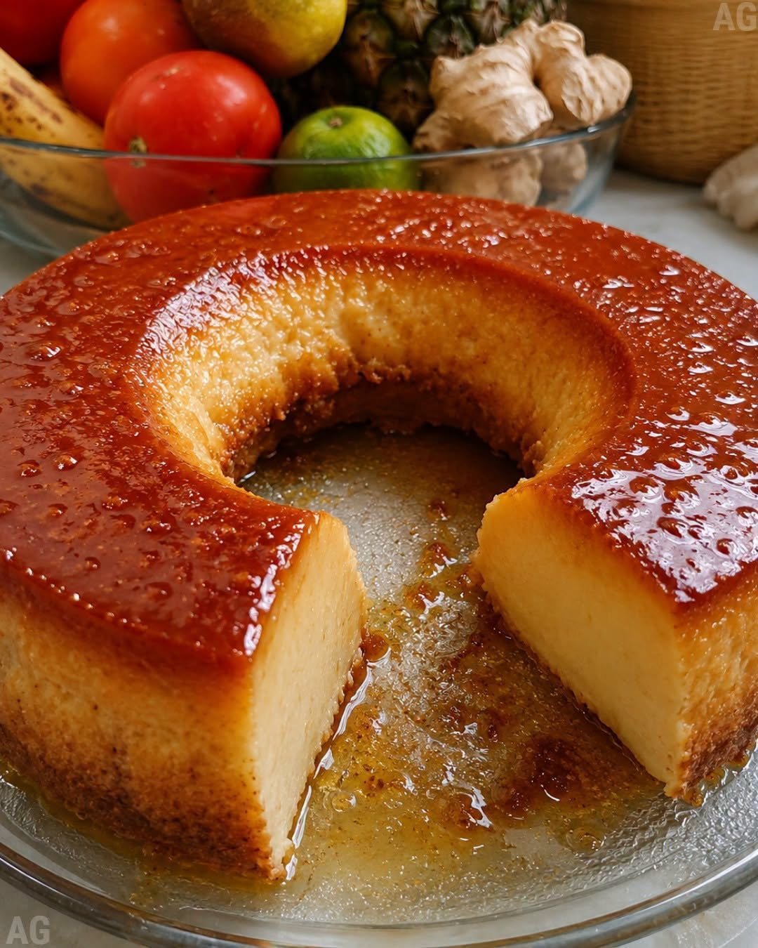 Pudim de Pão Cremoso