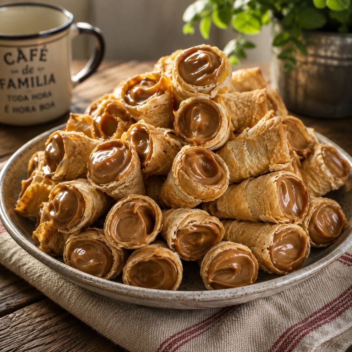 Canudinhos de Doce de Leite