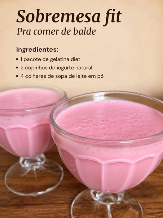 Sobremesa Fit de Gelatina