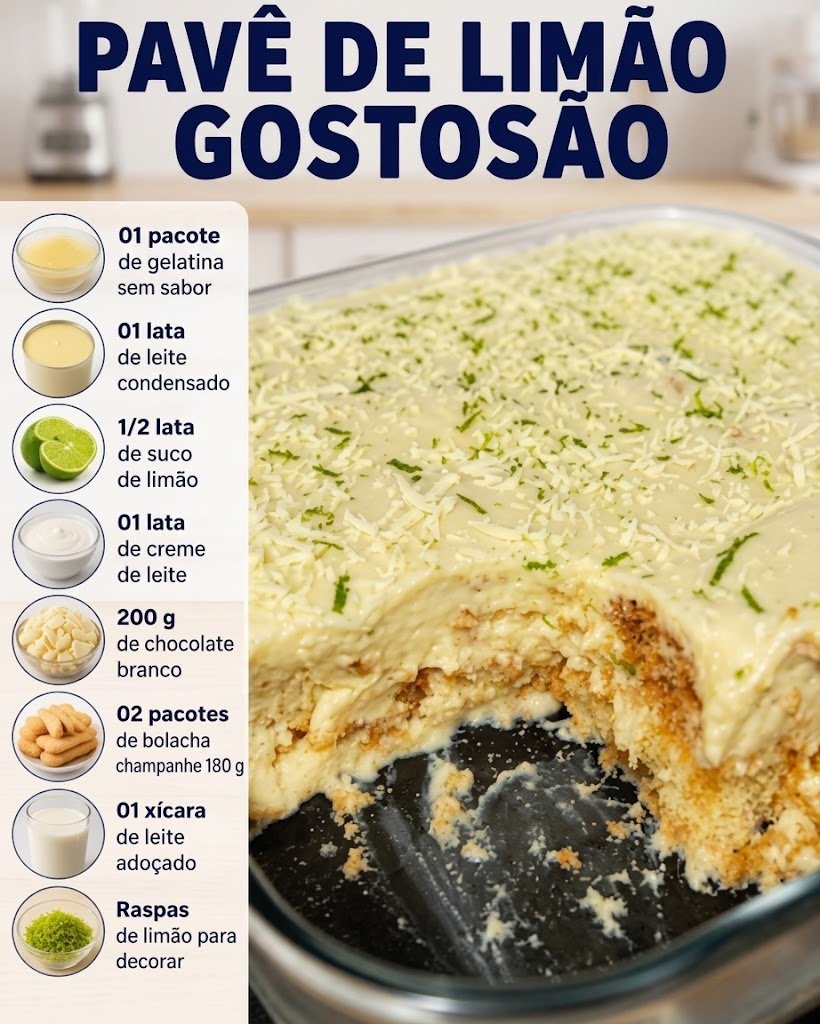 Pavê de Limão Gostosão