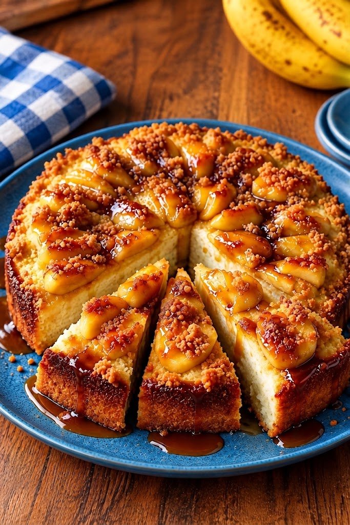 Bolo de Maçã Caramelizado