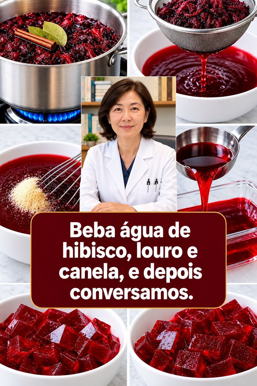 Água de Hibisco, Louro e Canela