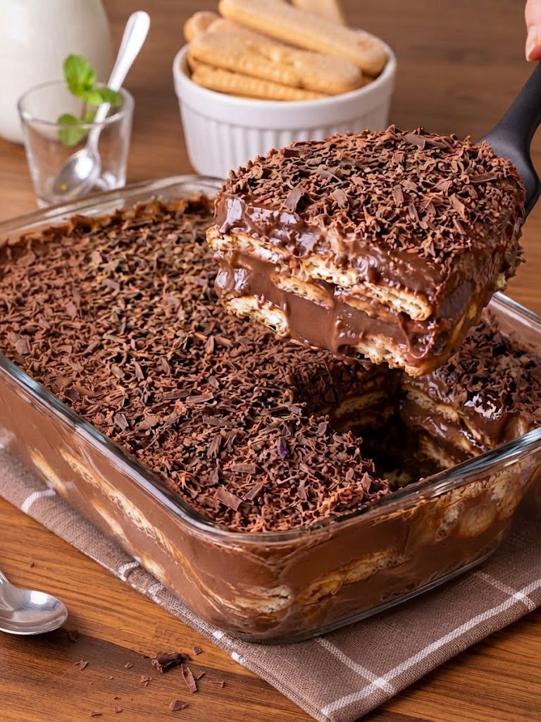 Pavê de Chocolate Cremoso