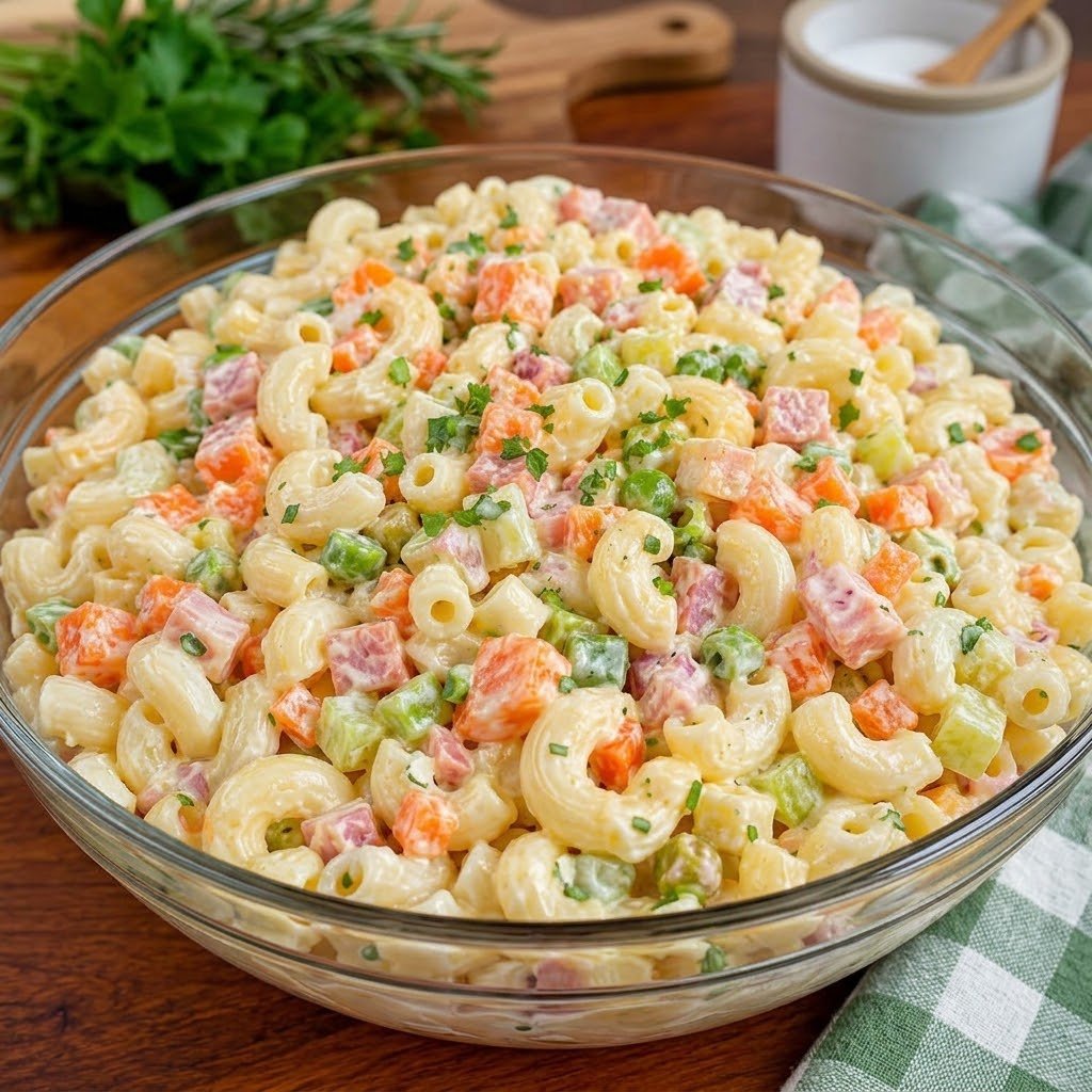 Salada de Macarrão Cremosa