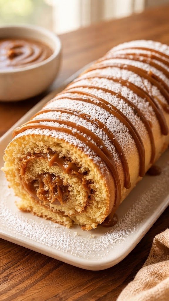 Rocambole de Doce de Leite