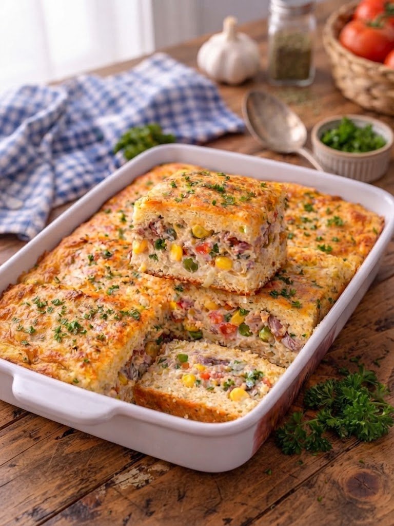 Torta de Sardinha de Liquidificador Cremosa