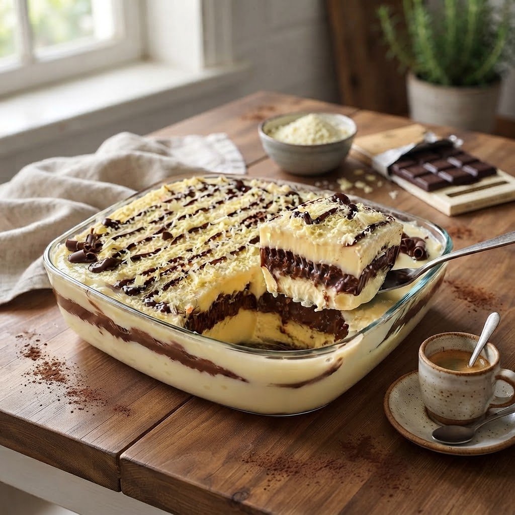 Pavê Trufado de Leite em Pó com Chocolate